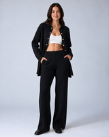 Merina | Ensemble côtelé élégant avec chemise et pantalon