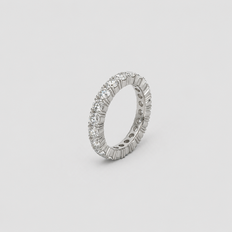 Bague Eternity | Éclat intemporel en moissanite