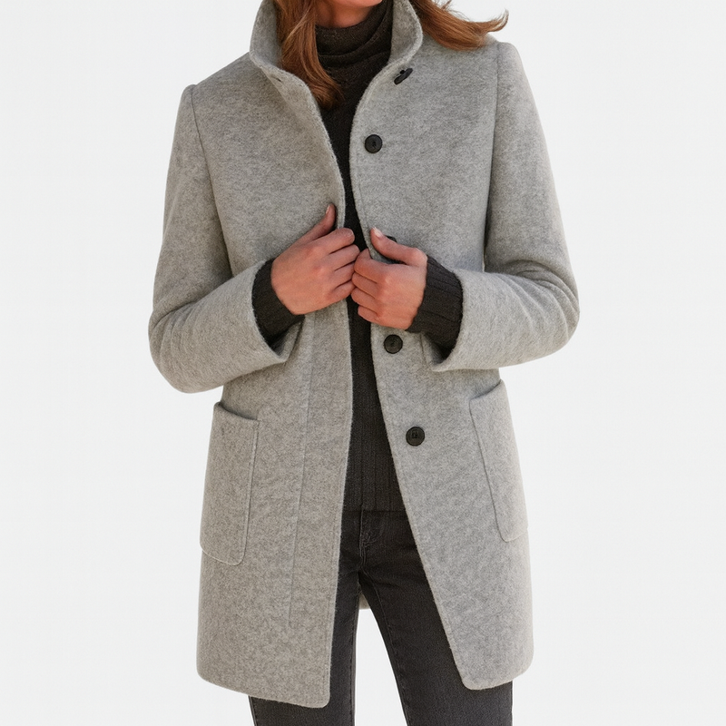 Camille | Manteau à col montant