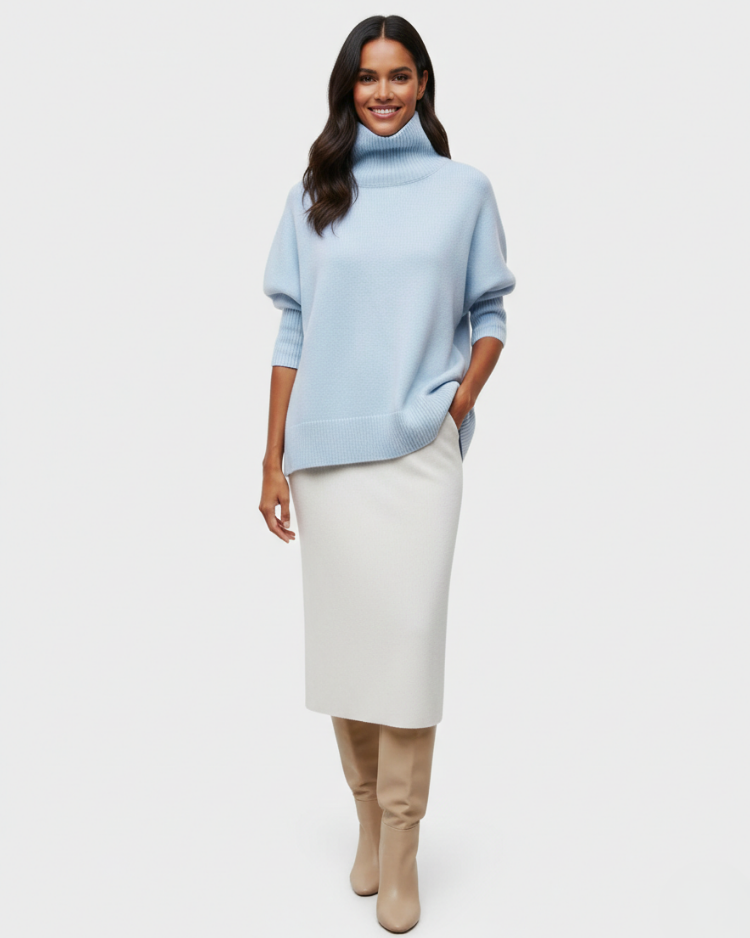 Evy | Pull élégant à col roulé