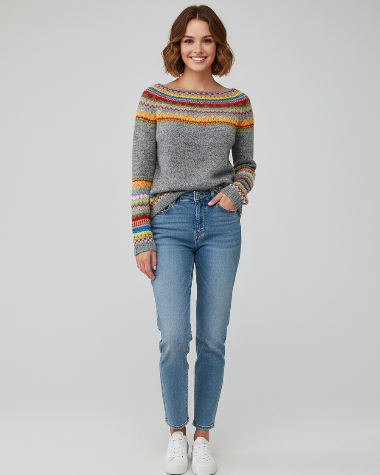 Floresta | Pull chaud à motifs forestiers