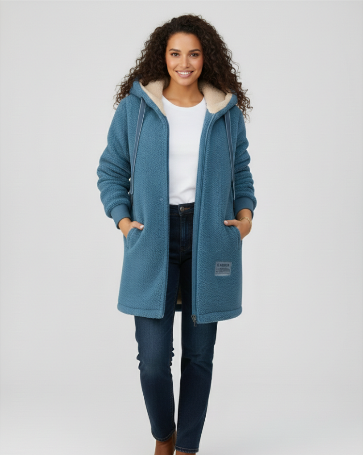 Valeria | Veste polaire douce à capuche