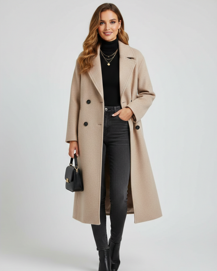 Opaline | Élégant long manteau