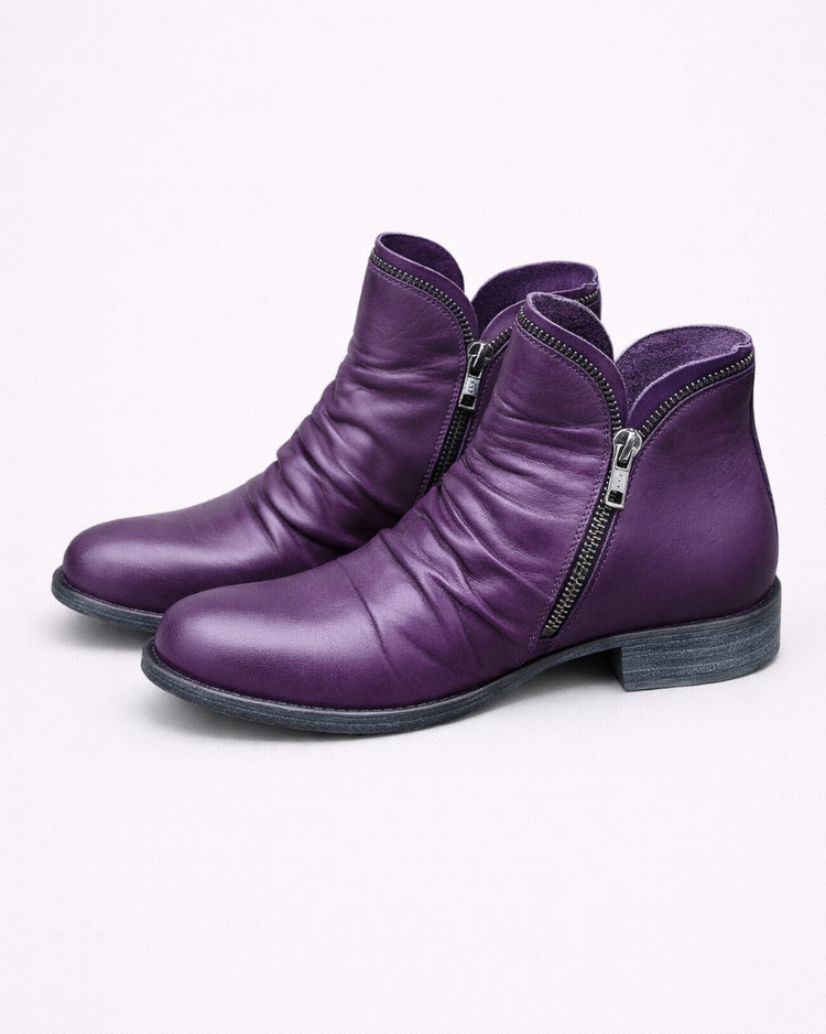 Claudine | Bottines élégantes zippées et confortables