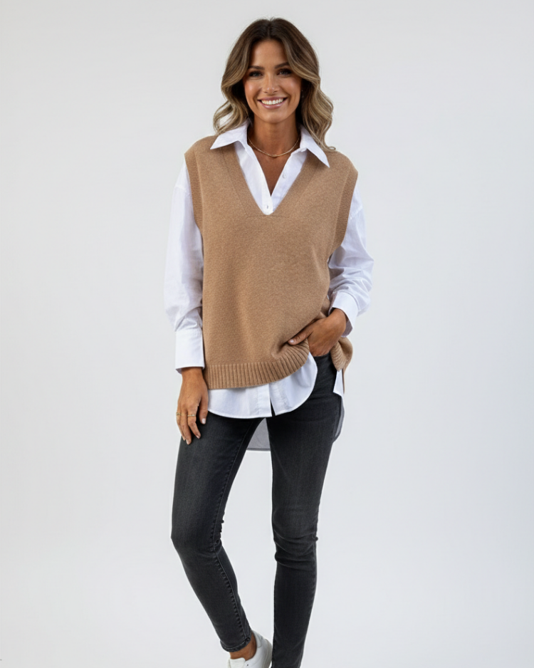 Nusa | Gilet en maille élégant à col V